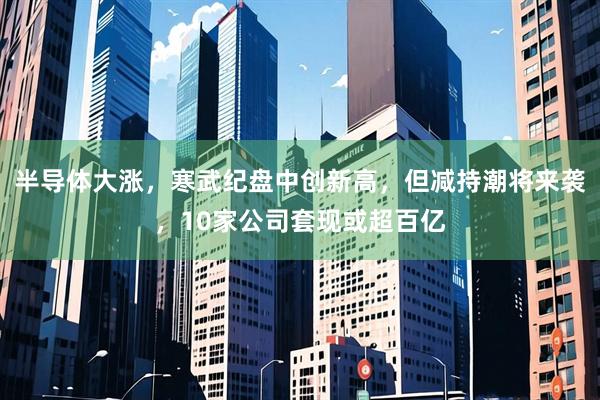 半导体大涨，寒武纪盘中创新高，但减持潮将来袭，10家公司套现或超百亿