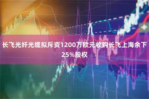 长飞光纤光缆拟斥资1200万欧元收购长飞上海余下25%股权